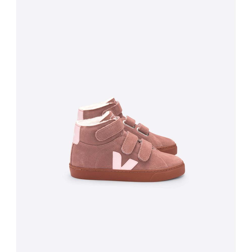 Veja ESPLAR MID FURED SUEDE Cipő Gyerek Rózsaszín | HU 759ILH